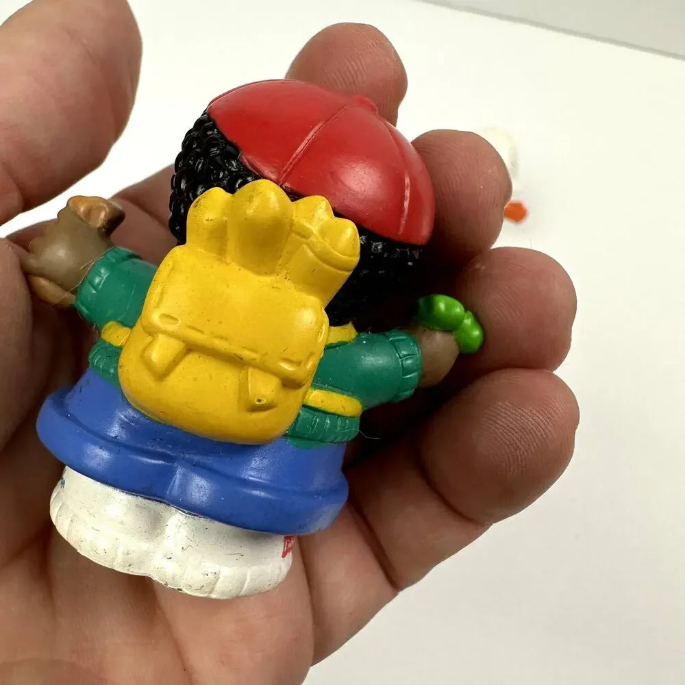 Little People Set Lot 2 Women Girls Hat Backpack African American Fisher Price